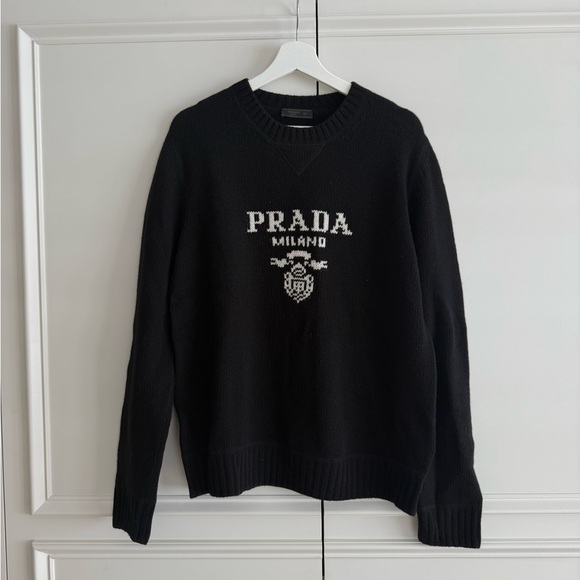 Prada Sweaters - Prada Black Crewneck Sweater